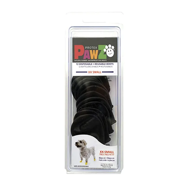 Boots Pawz Dog 12 Units Black Size XXS