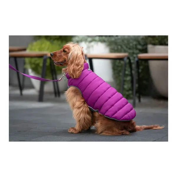 Dog Coat Red Dingo Puffer 45 cm Pink/Purple