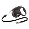 Dog Lead Flexi BLACK DESIGN 5 m Size M Silver