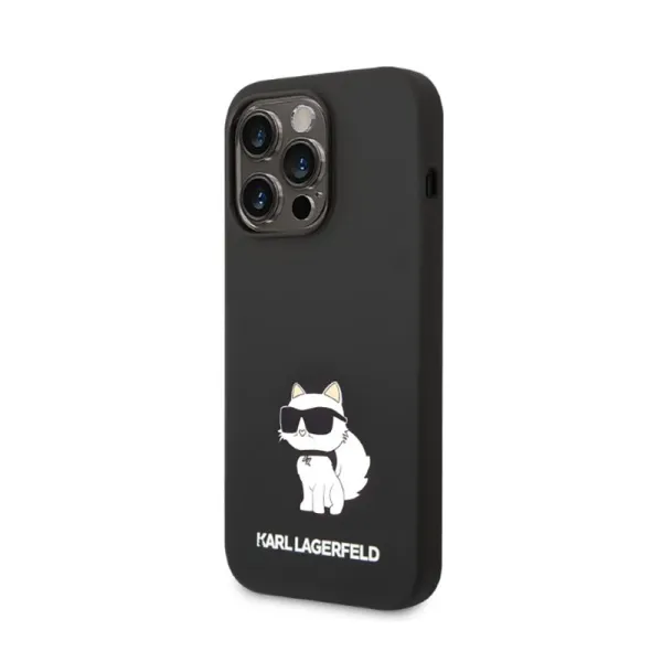Karl Lagerfeld Silicone NFT Choupette - Case for iPhone 14 Pro Max (Black)