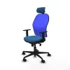 Office Chair with Headrest Piqueras y Crespo 1D036N2 Light Blue