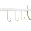 Wall mounted coat hanger DKD Home Decor Metal MDF Glam (50 x 15 x 43 cm)