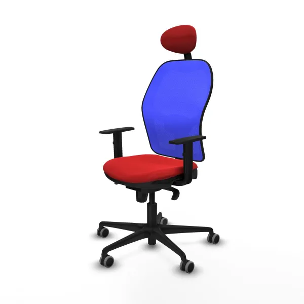 Office Chair with Headrest Jorquera Piqueras y Crespo 1D036G1 Red