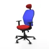 Office Chair with Headrest Jorquera Piqueras y Crespo 1D036G1 Red