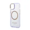 Guess Gold Outline Translucent MagSafe - Case for iPhone 14 (Purple)