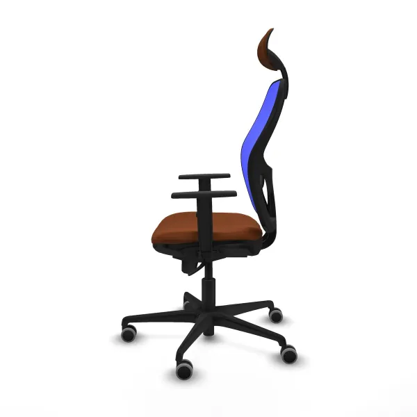 Office Chair with Headrest Jorquera Piqueras y Crespo 1D036G1 Blue Brown