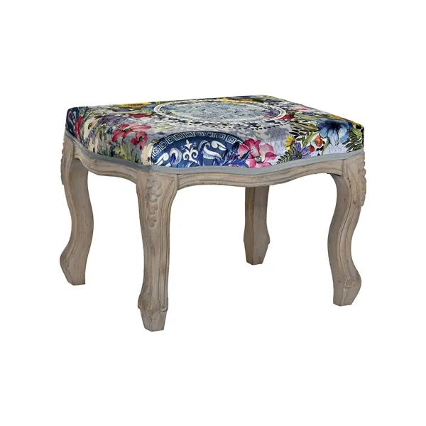 Bench DKD Home Decor   Fir Polyester Multicolour (58 x 47,5 x 41 cm)