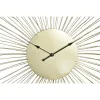 Wall Clock DKD Home Decor Flower Golden Metal (57 x 4 x 57 cm)