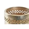 Planter DKD Home Decor Copper Golden Metal Aluminium Die-cutting Arab 17 x 17 x 17 cm (2 Units)