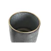 Set of pots DKD Home Decor Black Grey Metallic Metal Loft 25 x 25 x 46 cm