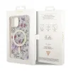 Guess Flower MagSafe - Case for iPhone 14 (Transparent)