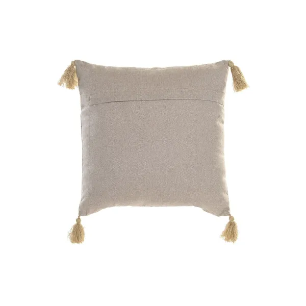 Cushion DKD Home Decor Beige Squared 40 x 15 x 40 cm