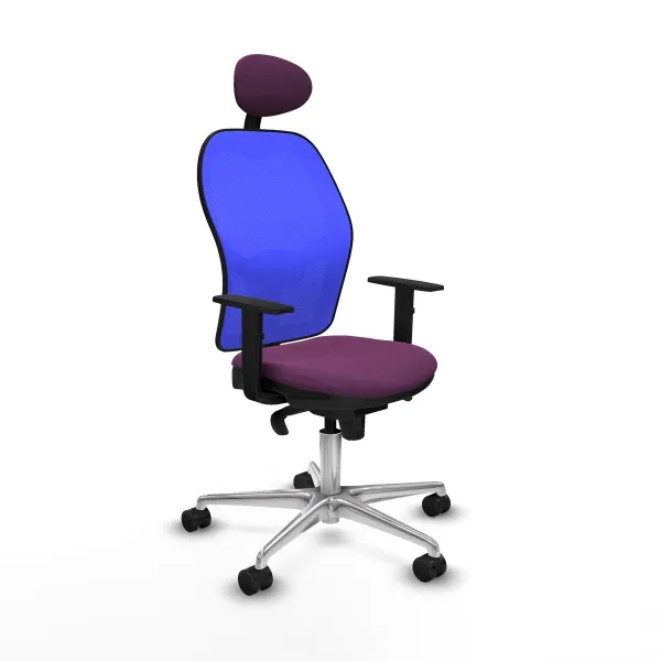 Office Chair with Headrest Jorquera Piqueras y Crespo 1D086N1 Purple