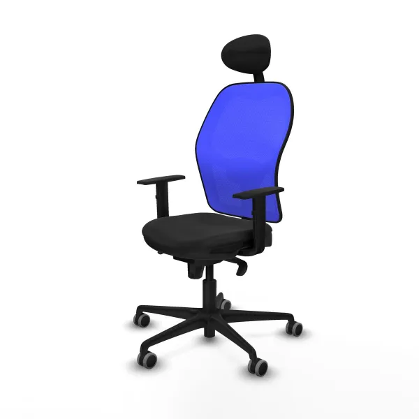 Ofiso kėdė su atrama galvai Jorquera Piqueras y Crespo 1D036G1 Juoda