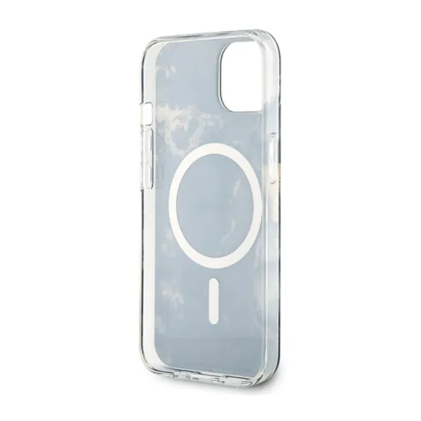 Guess Golden Marble MagSafe - Case for iPhone 14 (Black)