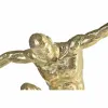 Decorative Figure DKD Home Decor Crystal Golden Resin Men (28 x 12 x 38 cm)