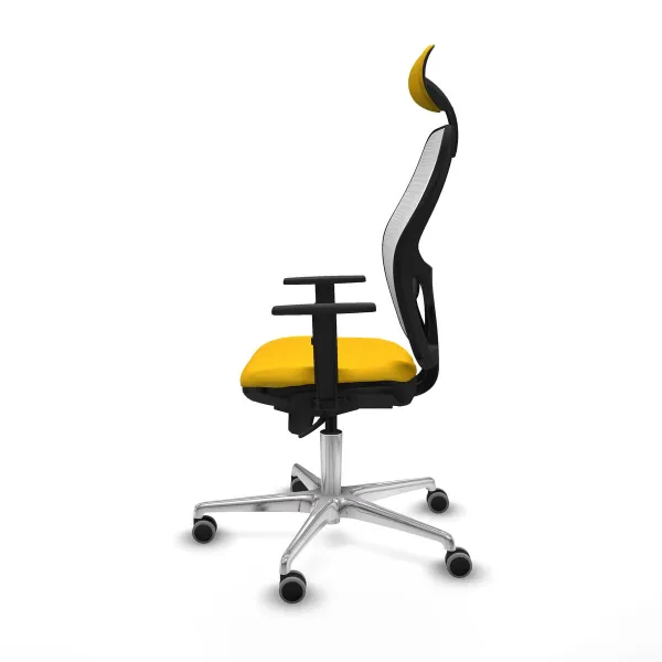 Office Chair with Headrest Jorquera Piqueras y Crespo 1D086G1 Yellow