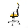 Office Chair with Headrest Jorquera Piqueras y Crespo 1D086G1 Yellow
