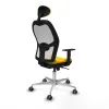 Office Chair with Headrest Jorquera Piqueras y Crespo 1D086G1 Yellow