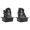 Garden fountain DKD Home Decor 21 x 17,5 x 25 cm Buddha Resin Oriental (2 Units)