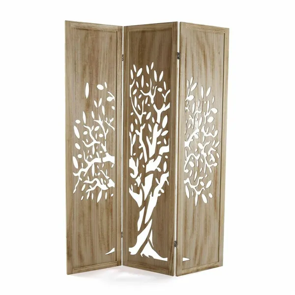 Folding screen Versa Arbol Wood (170 x 40 cm)