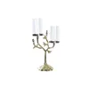 Candle Holder DKD Home Decor Crystal Golden Aluminium Birds (29 x 15 x 48 cm)