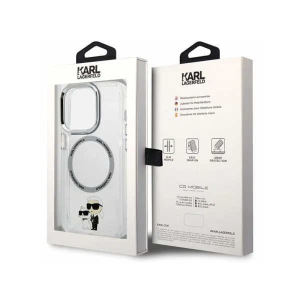 Karl Lagerfeld IML NFT Karl & Choupette MagSafe - Case for iPhone 13 Pro (Transparent)