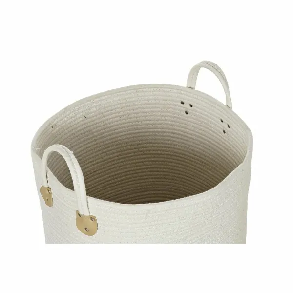 Basket set DKD Home Decor 40 x 40 x 52 cm Natural Fibre Boho (2 Units)