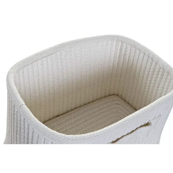 Basket set DKD Home Decor Cotton (37 x 27 x 24 cm)