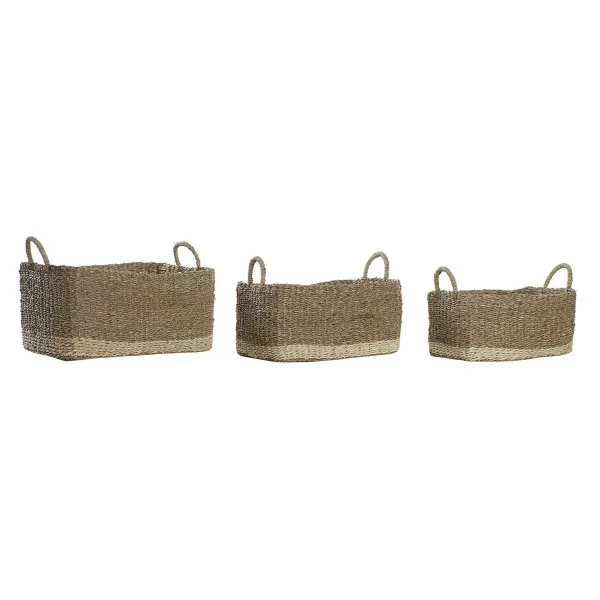 Basket set DKD Home Decor (45 x 30 x 24 cm)