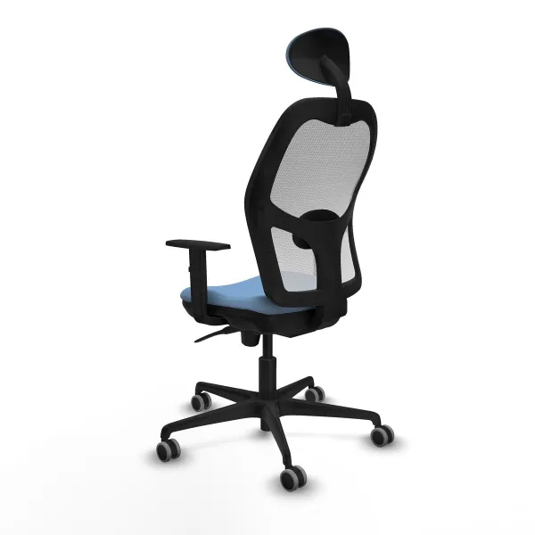 Office Chair with Headrest Jorquera Piqueras y Crespo 1D036G1 Sky blue