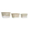 Basket set DKD Home Decor Polyester Fibre (34 x 26 x 18 cm)