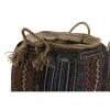 Basket DKD Home Decor Natural Fibre 41 x 41 x 40 cm Boho (2 Units)