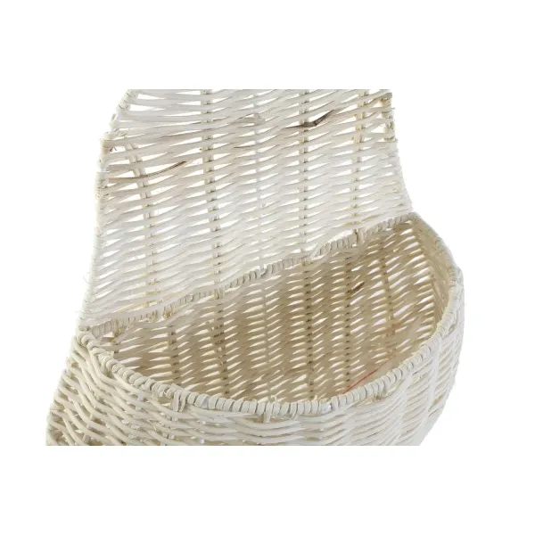 Basket DKD Home Decor Wall 55 x 33 x 14 cm Rattan (2 Units)