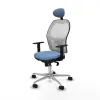 Office Chair with Headrest Jorquera Piqueras y Crespo 1D086N1 Sky blue