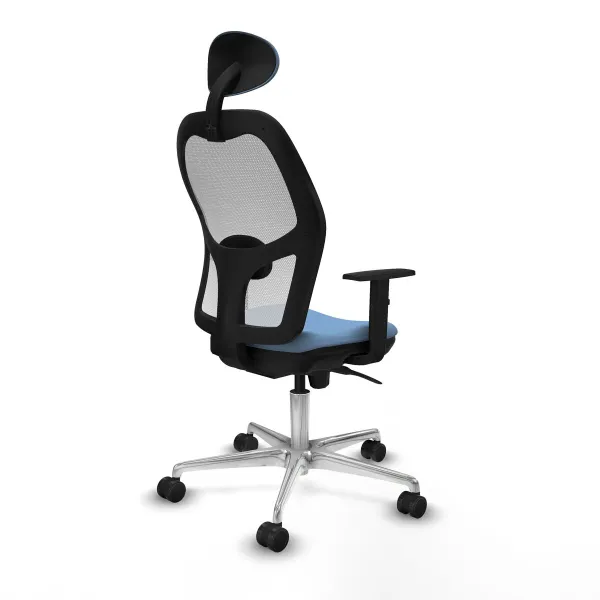 Office Chair with Headrest Jorquera Piqueras y Crespo 1D086N1 Sky blue