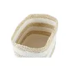 Basket DKD Home Decor 28 x 20 x 18 cm Natural Fibre