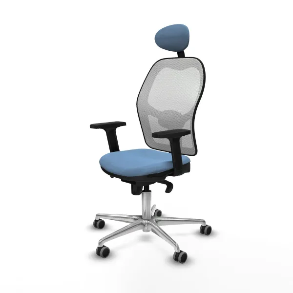 Office Chair with Headrest Piqueras y Crespo 2D086G1 Sky blue
