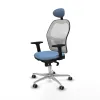 Office Chair with Headrest Piqueras y Crespo 2D086G1 Sky blue