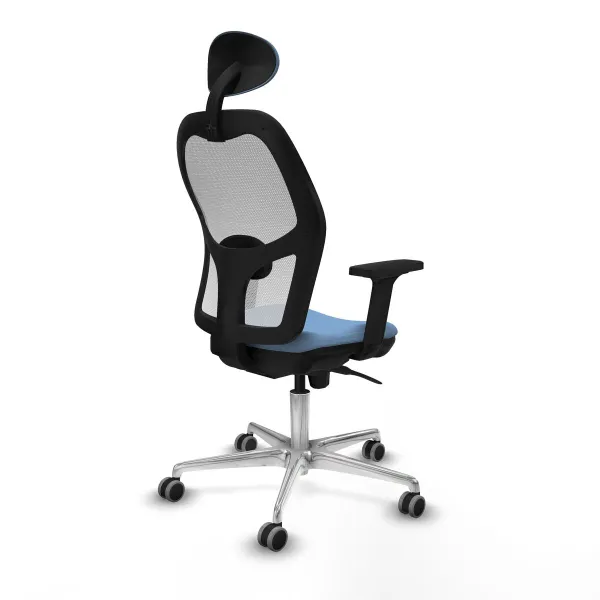 Office Chair with Headrest Piqueras y Crespo 2D086G1 Sky blue