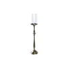 Candle Holder DKD Home Decor Crystal Golden Aluminium (13 x 13 x 53 cm)