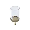 Candle Holder DKD Home Decor Crystal Golden Aluminium (13 x 13 x 53 cm)