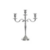 Candle Holder DKD Home Decor Silver Aluminium (34 x 12 x 41 cm) (3 Pieces)