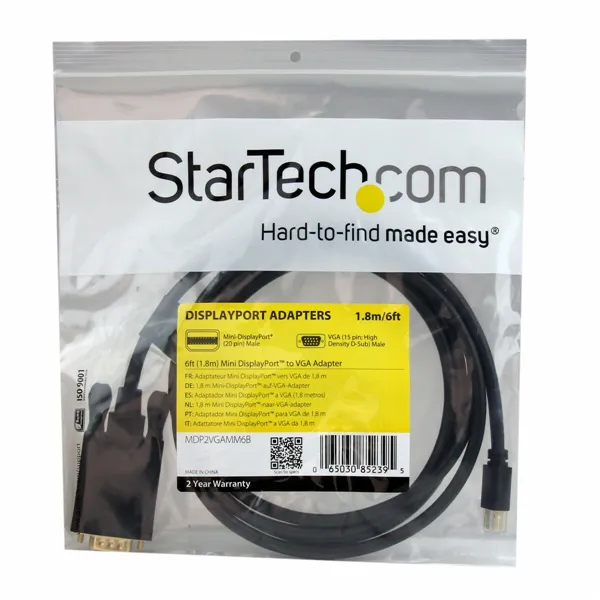 Mini DisplayPort to VGA Adapter Startech MDP2VGAMM6B