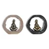 Decorative Figure DKD Home Decor Black Golden Monk Oriental 20,8 x 6,5 x 18,5 cm (2 Units)