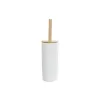 Toilet Brush DKD Home Decor 10 x 10 x 38 cm Natural White Stoneware