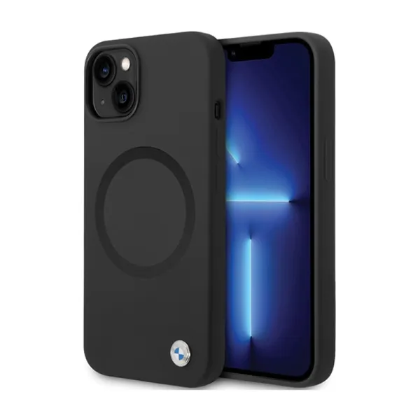BMW Signature Liquid Silicone MagSafe - Case for iPhone 14 (black)