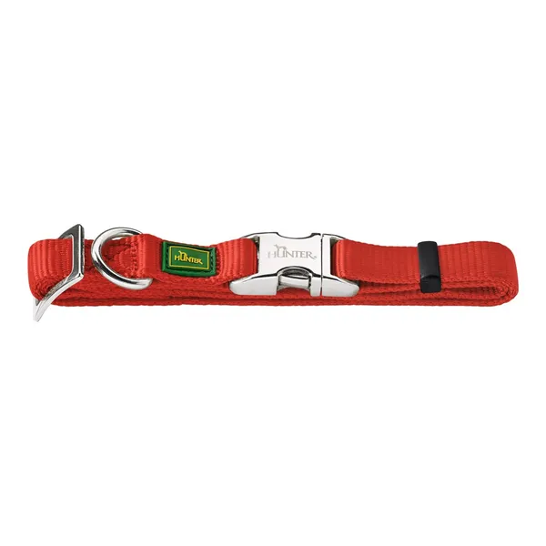 Dog collar Hunter Alu-Strong Red Size M (40-55 cm)