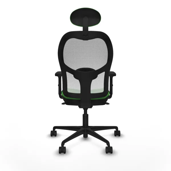 Ofiso kėdė su atrama galvai Piqueras y Crespo 2D036N1 Žalia