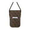 Guess 4G Metal Script Logo - Handbag crossbody for phone (brown)